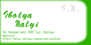 ibolya malyi business card